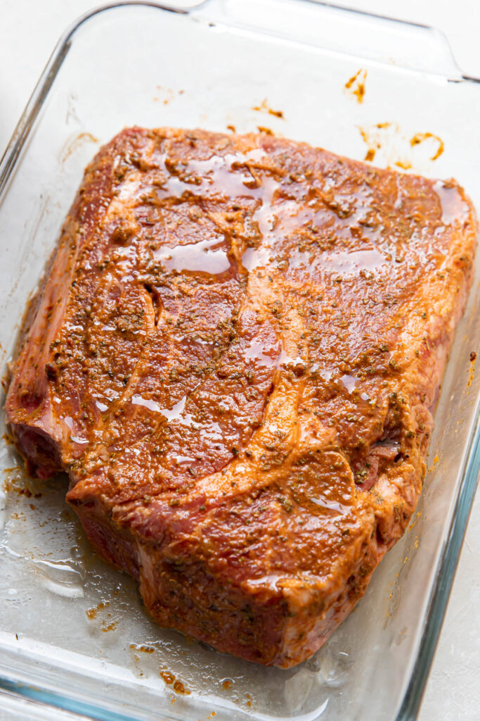 barbacoa marinating.