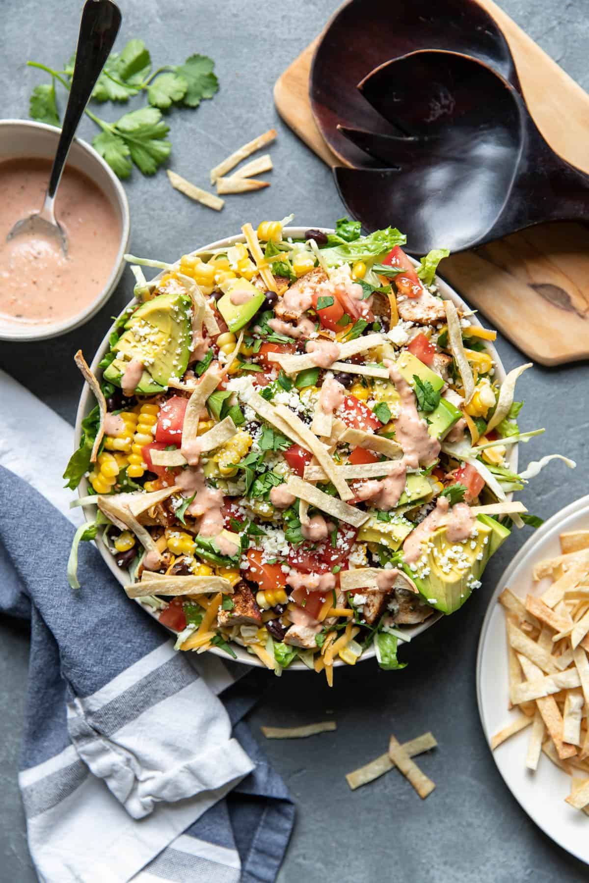 Summer Chicken Taco Salad - Modern Crumb