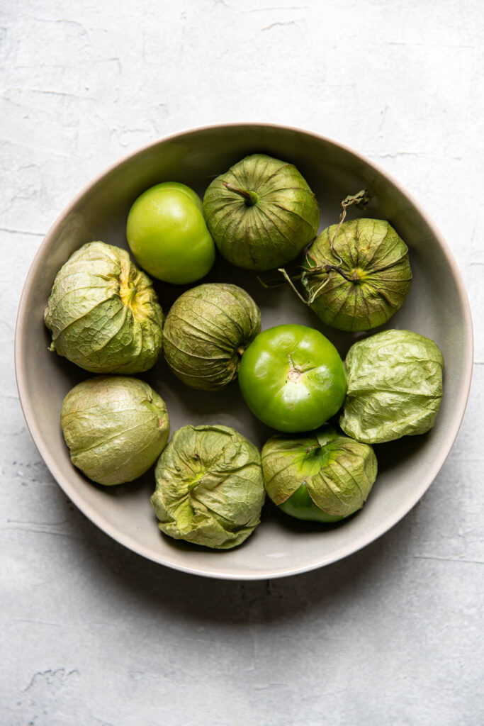 tomatillos in a bowl.