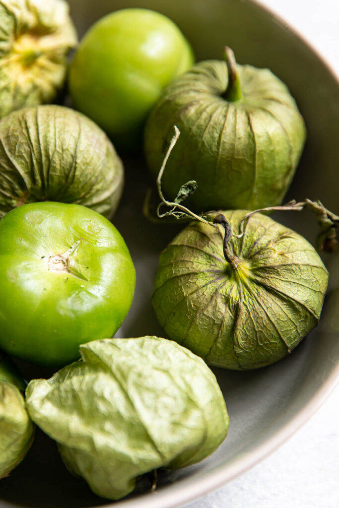 tomatillos in a bowl.