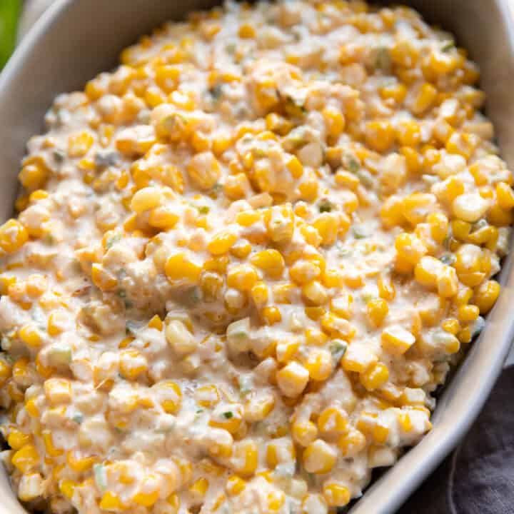 hot mexican street corn dip.