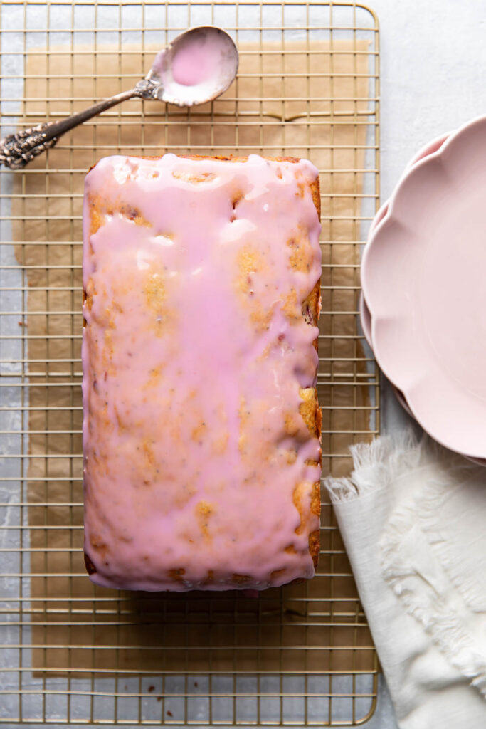 raspberry lemon poppyseed loaf cake.