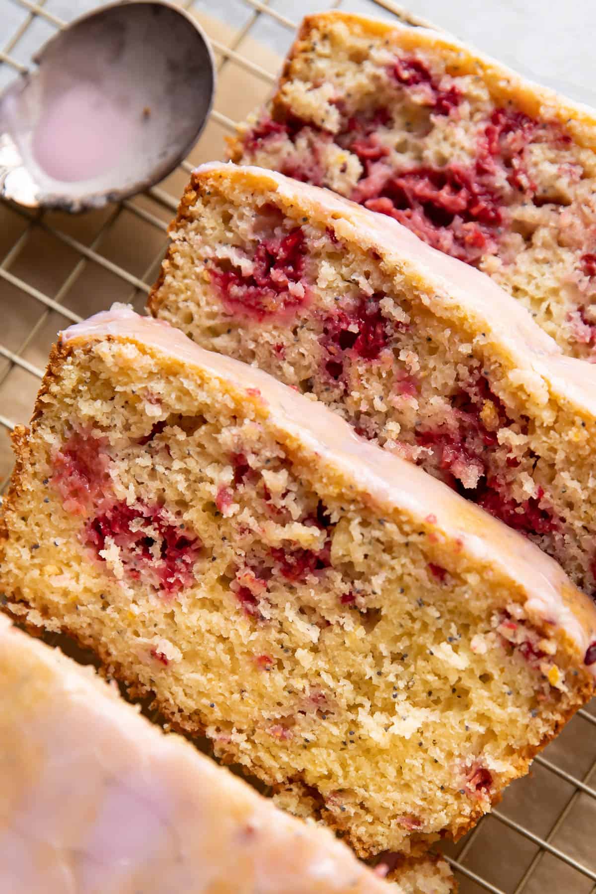 Raspberry Lemon Poppyseed Loaf Cake - Modern Crumb