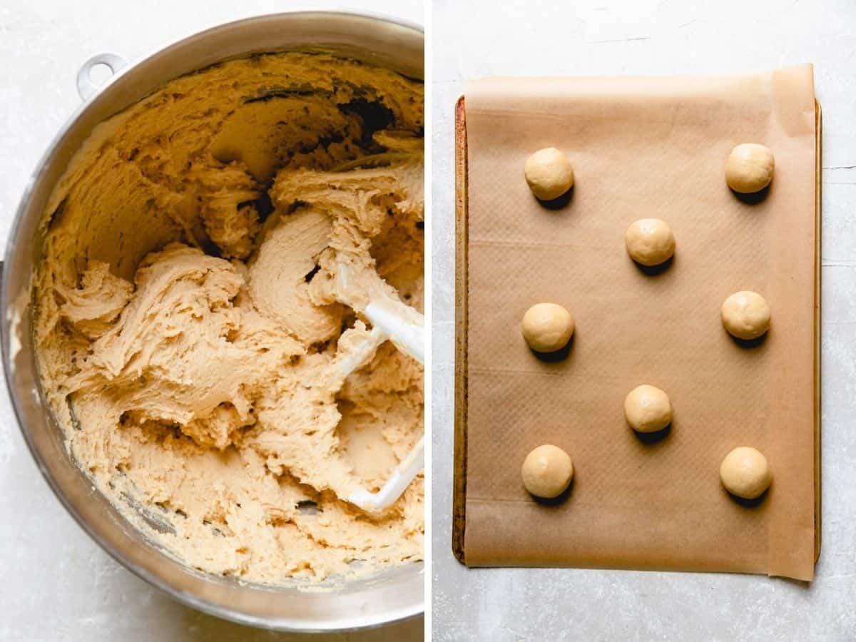 sugar cookie dough collage.