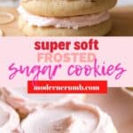 soft frosted sugar cookies.