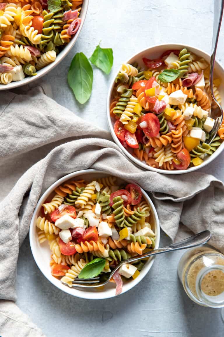 Quick Italian Pasta Salad With Salami - Modern Crumb