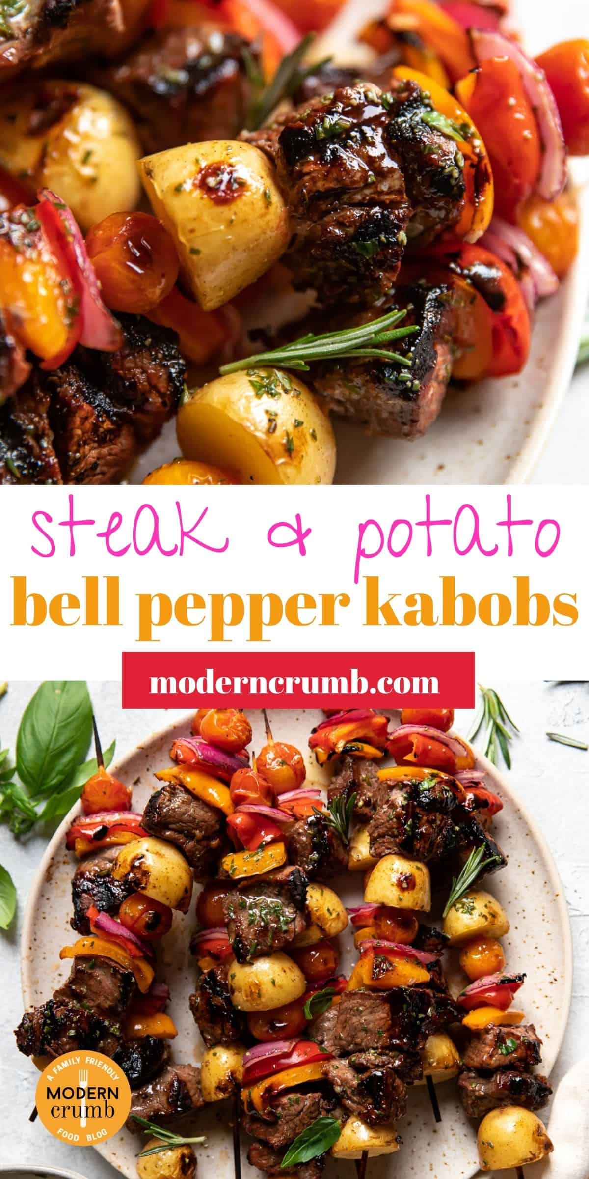 Steak Potato Bell Pepper Kabobs Modern Crumb