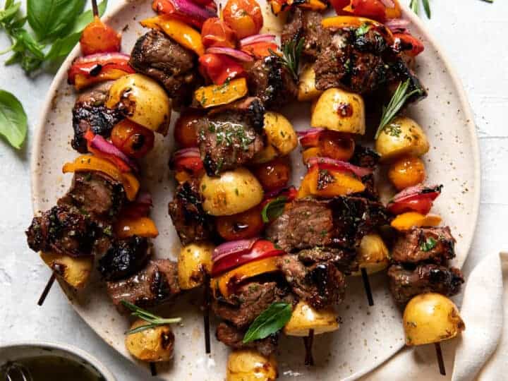 Bear Steaks with Kabobs