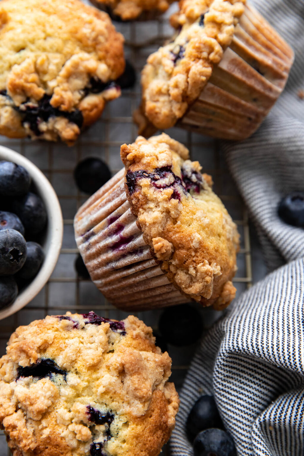 Blueberry Crumb Muffins - Modern Crumb