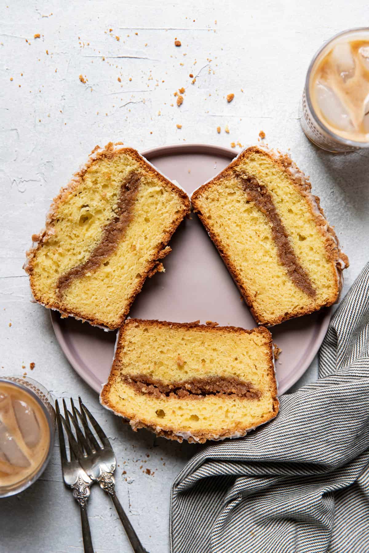 Irresistible Sour Cream Coffee Cake Loaf - Modern Crumb