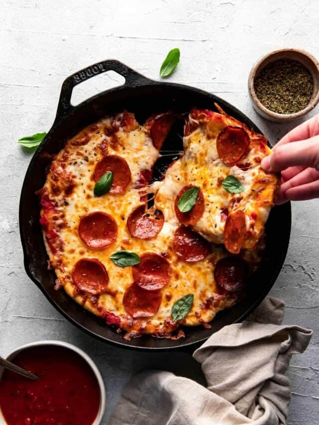 Easy 30 Minute Skillet Pizza Dinner