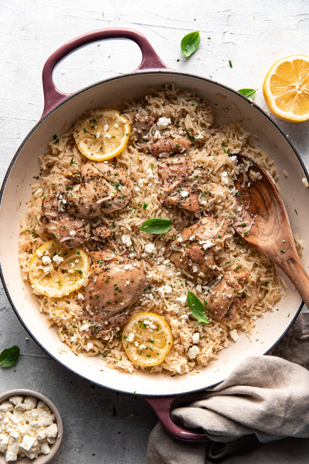 One Pot Greek Chicken And Basmati Rice 30 Minute Modern Crumb