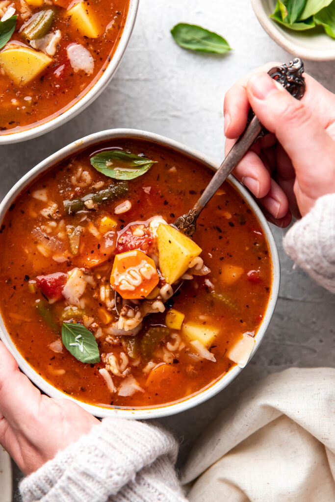 Homemade Alphabet Soup - Modern Crumb