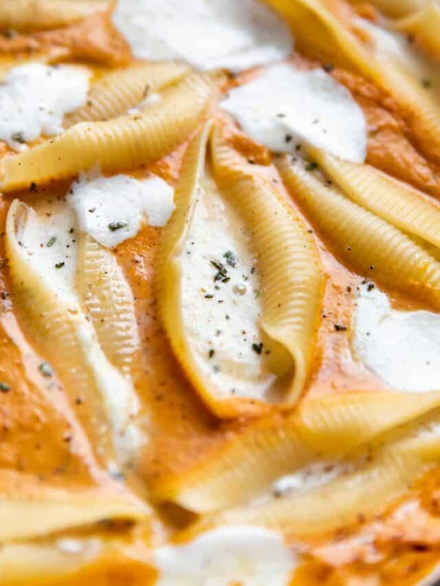 Stuffed Shells With Pumpkin Sauce