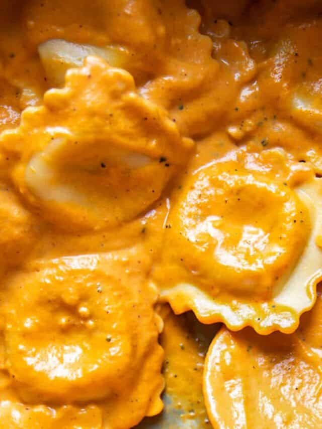 Ravioli With Pumpkin Cream Sauce Modern Crumb