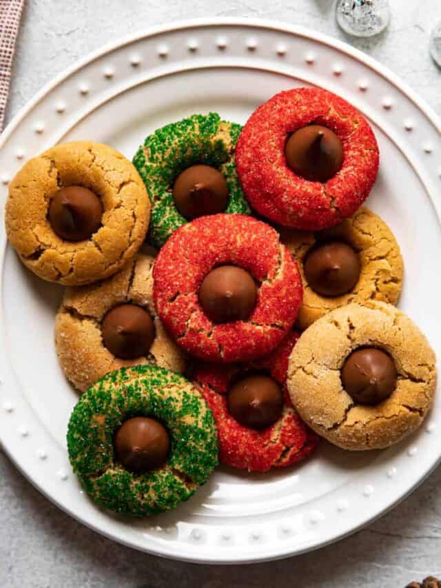 Christmas Peanut Butter Blossoms Modern Crumb