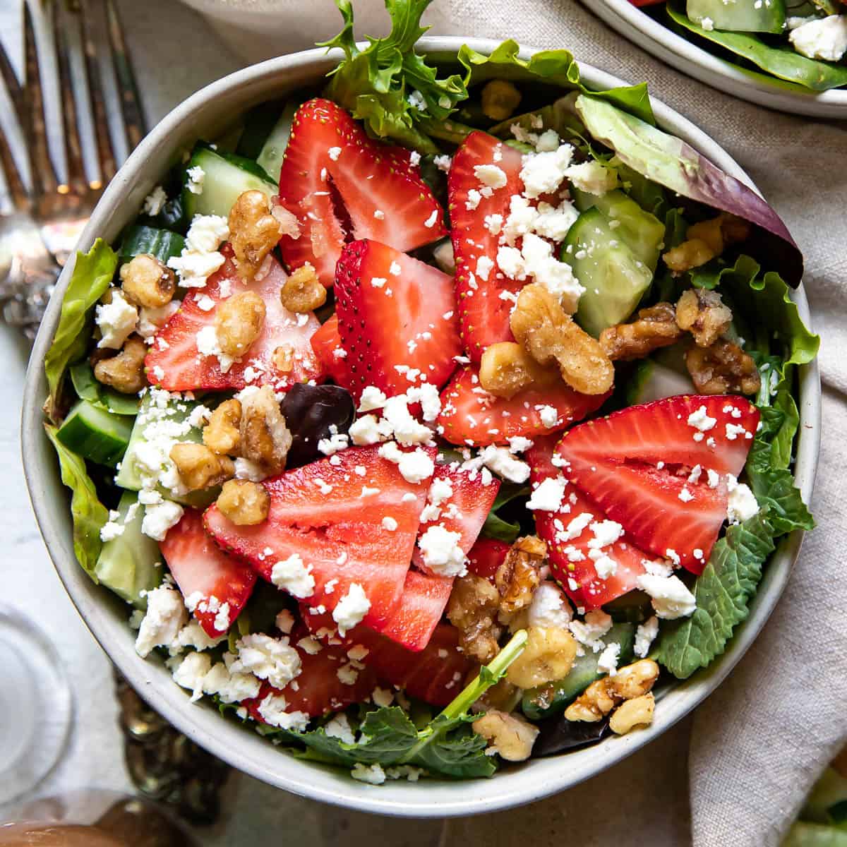 Strawberry Feta Salad - Modern Crumb