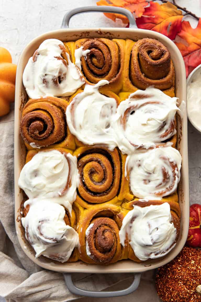 Pumpkin Cinnamon Rolls - Modern Crumb