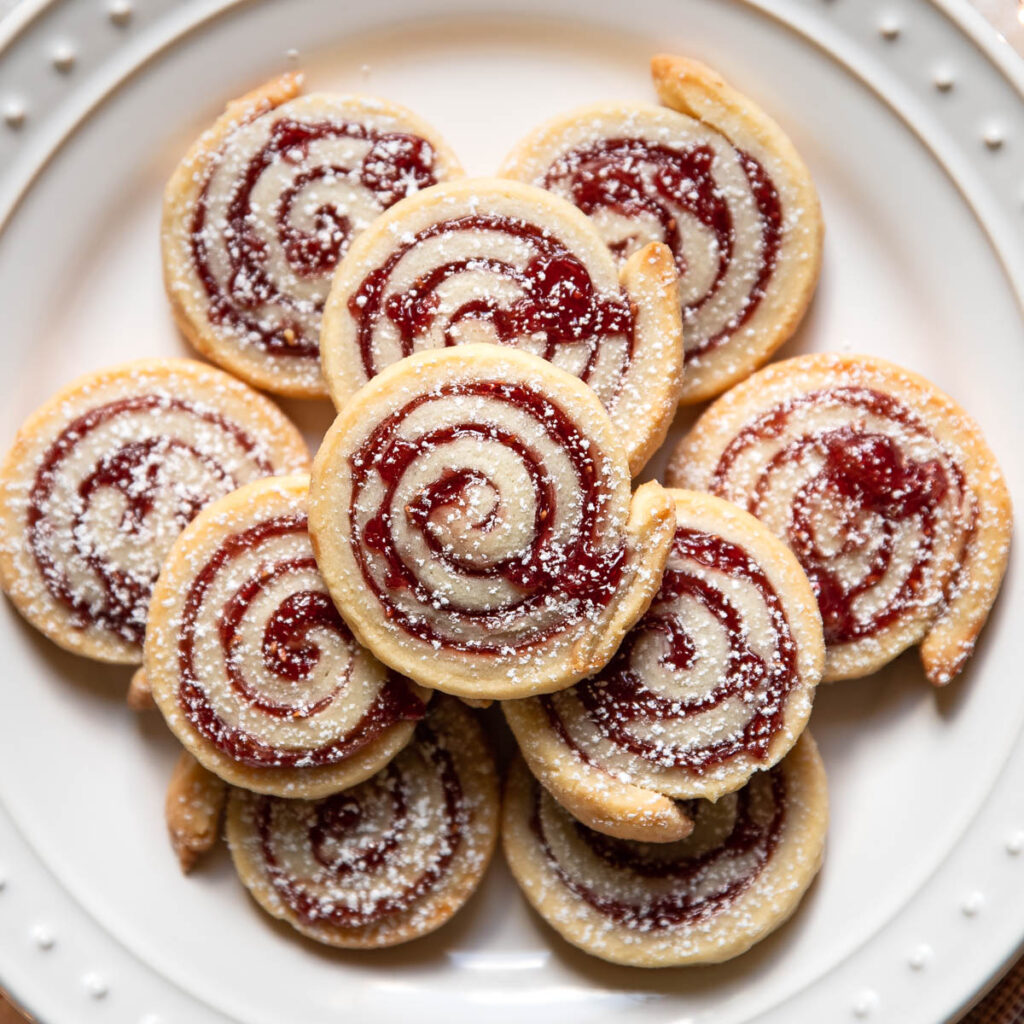 Cream Cheese Jam Pinwheel Cookies - Modern Crumb