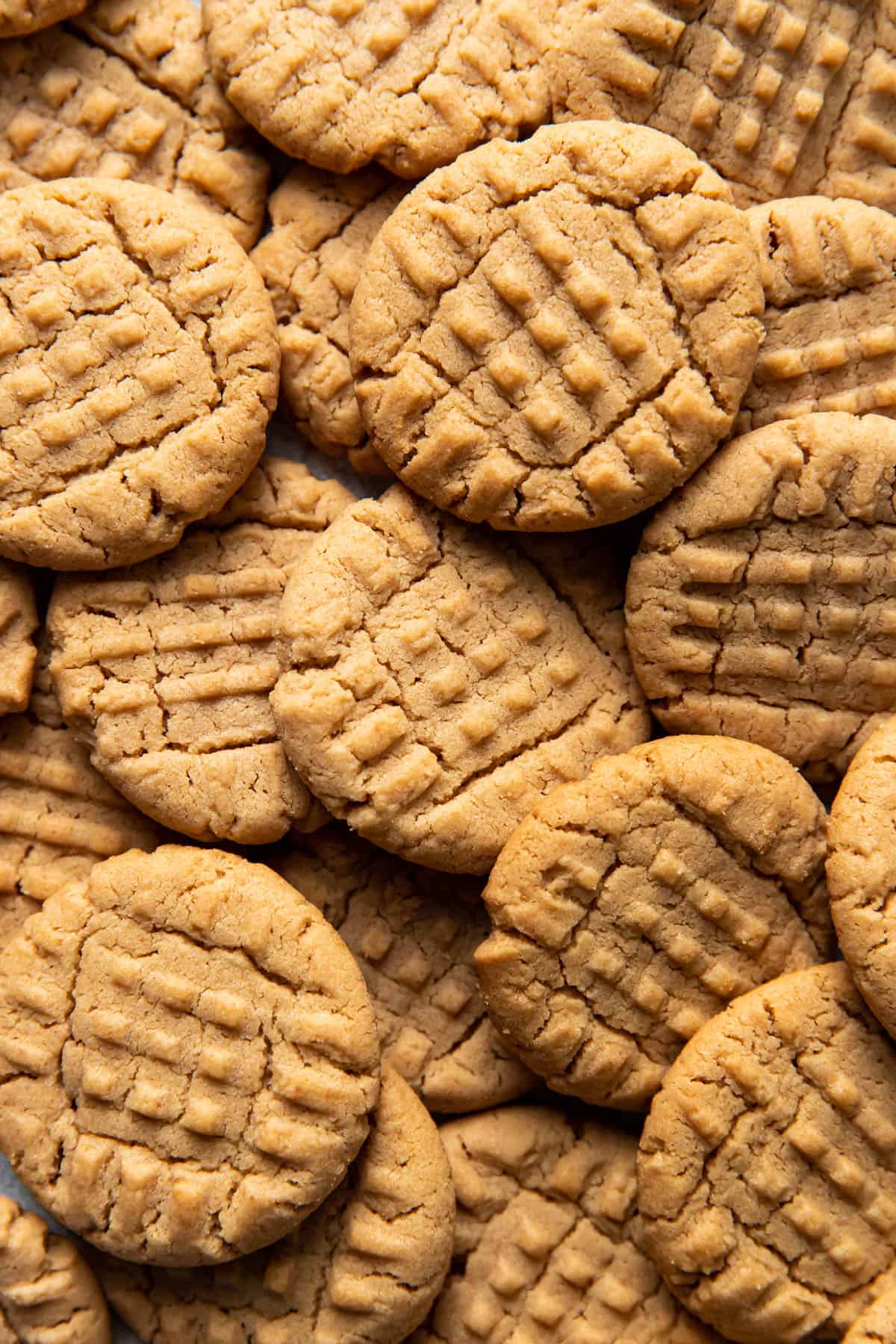 pile of peanut butter cookies.