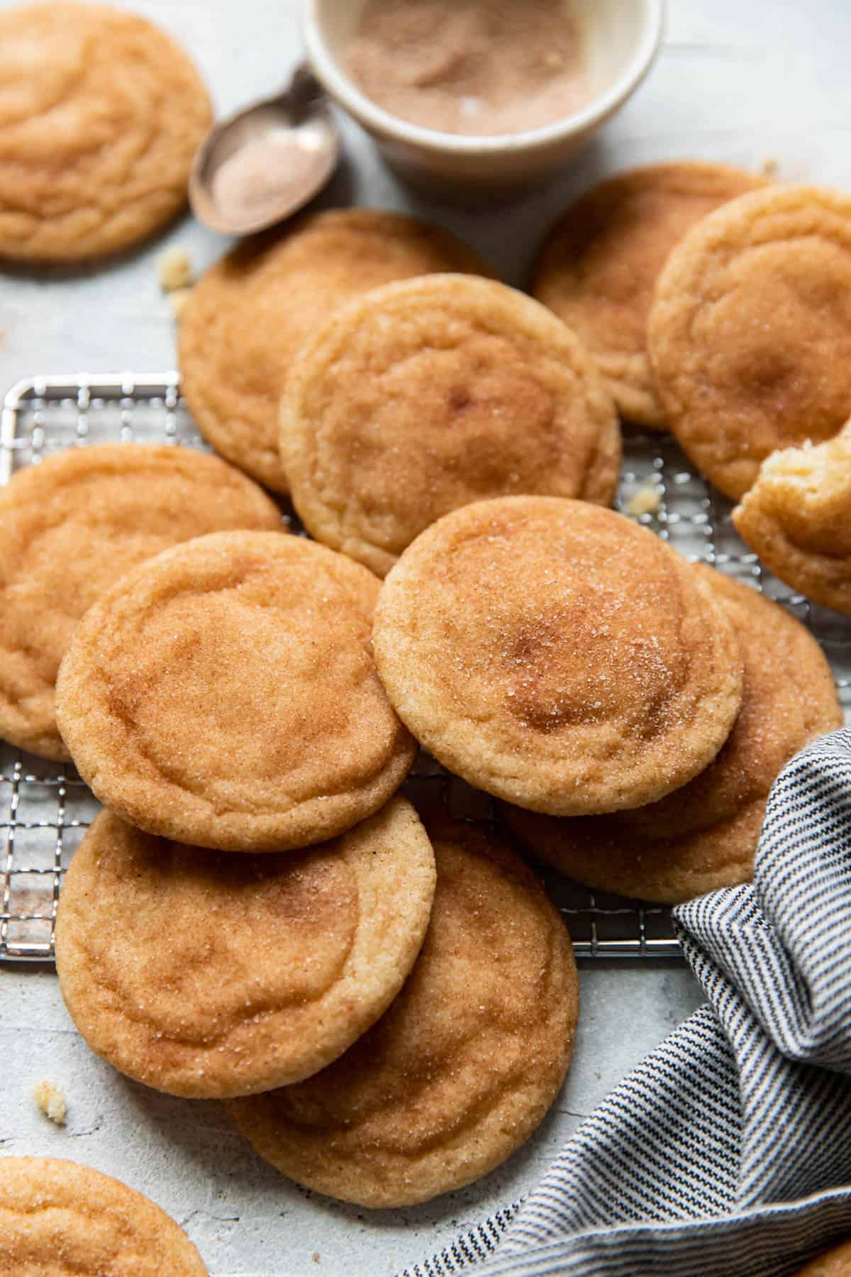 snickerdoodles on a plate.