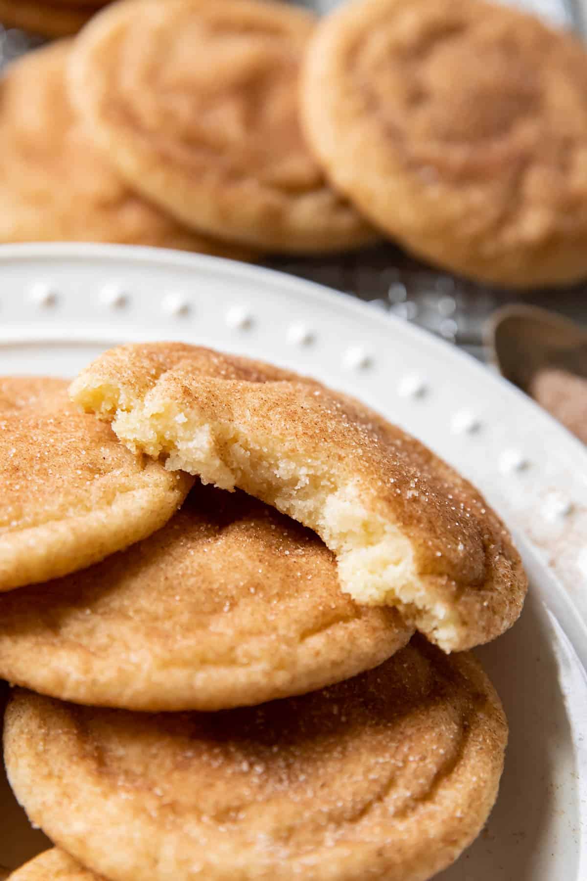 snickerdoodles on a plate.