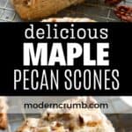 pecan maple scones.