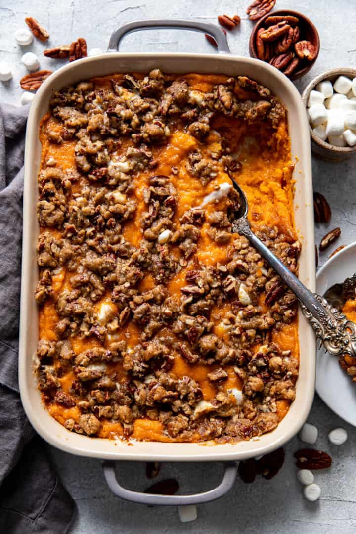 Sweet Potato Casserole - Modern Crumb