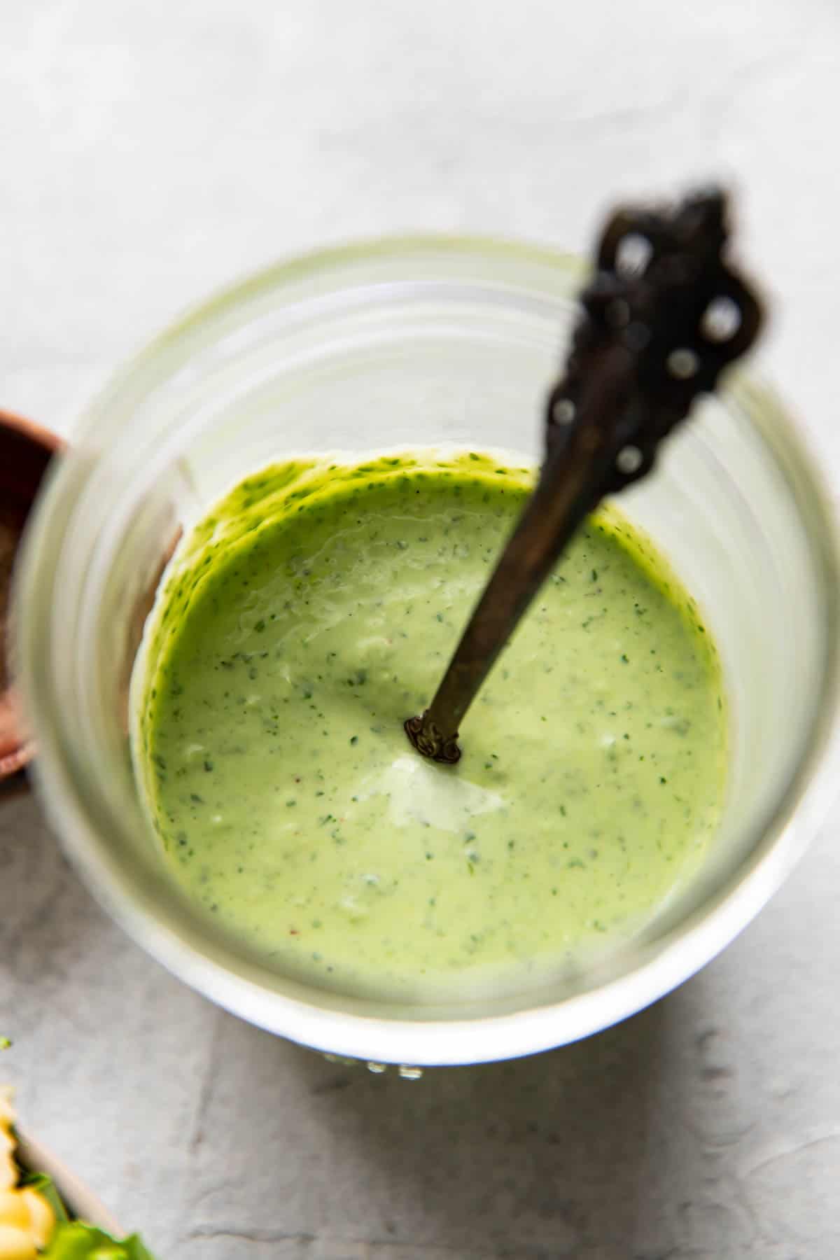 green goddess dressing.